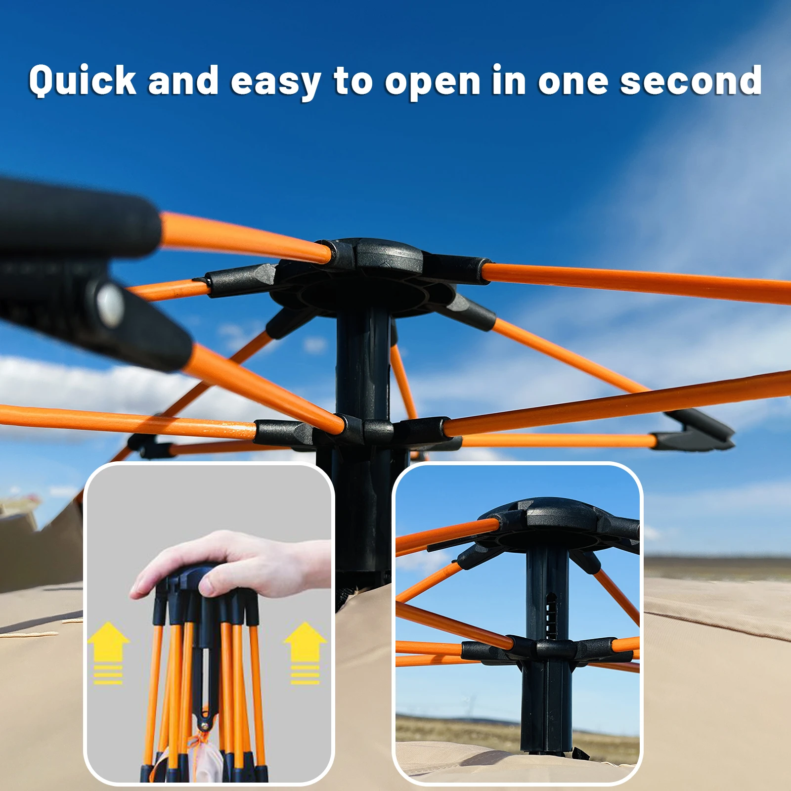 Outdoor Automatic Quick-opening Tent Automatic Rainproof Sunshine-proof Tent Fishing Beach Sunshine Shelter 4 person tents Outdoor Automatic Quick-opening Tent Automatic Rainproof Sunshine-proof Tent Fishing Beach Sunshine Shelter 4 person tents