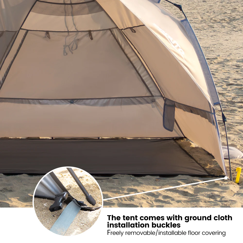 Sonuto Outdoor 3-4P One-Touch Camping Tent Quick Automatic Opening Beach Fishing Tent Family Travel Picnic Park Anti-UV Shade Sonuto Outdoor 3-4P One-Touch Camping Tent Quick Automatic Opening Beach Fishing Tent Family Travel Picnic Park Anti-UV Shade