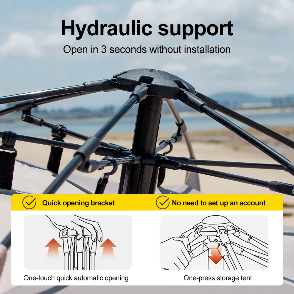 Sonuto Outdoor 3-4P One-Touch Camping Tent Quick Automatic Opening Beach Fishing Tent Family Travel Picnic Park Anti-UV Shade Sonuto Outdoor 3-4P One-Touch Camping Tent Quick Automatic Opening Beach Fishing Tent Family Travel Picnic Park Anti-UV Shade