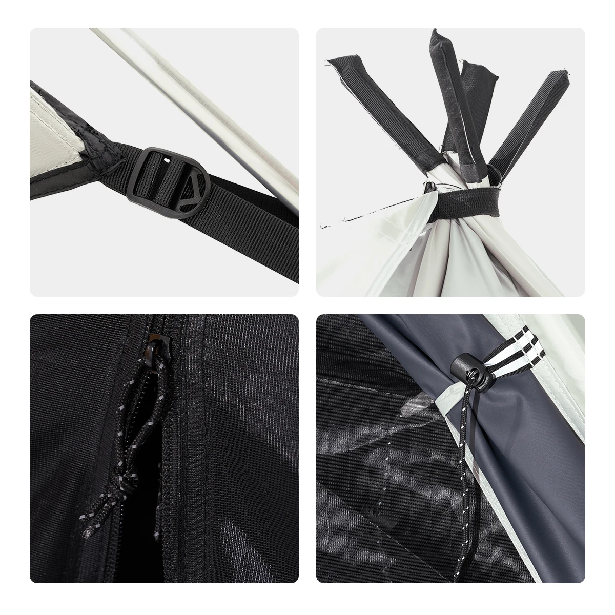 MOBI GARDEN Camping Tent Twilight Series Black Coating UV50+ Pyramid Tent Indian Tent Waterproof  Windproof For 1-2 People MOBI GARDEN Camping Tent Twilight Series Black Coating UV50+ Pyramid Tent Indian Tent Waterproof  Windproof For 1-2 People