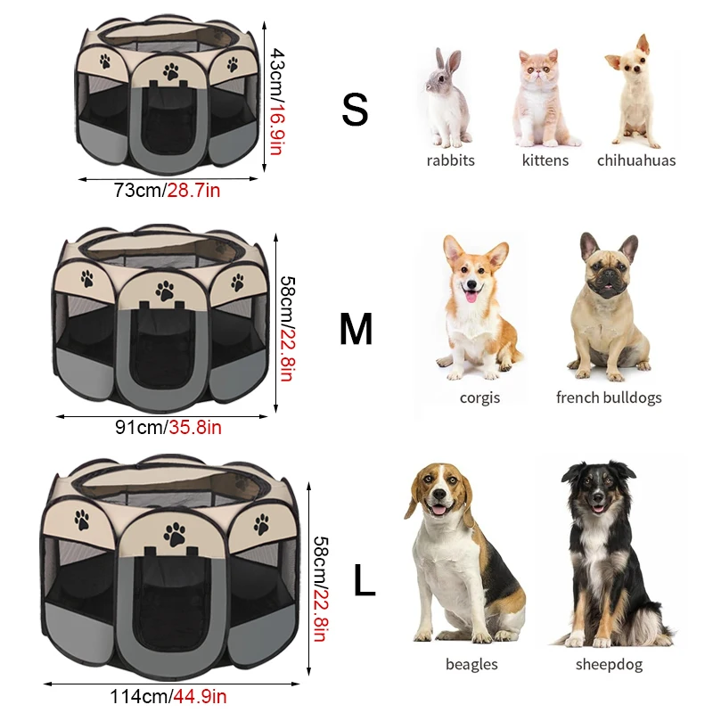 Folding Pet Tent Dog House Camping Accessories Pet Cage Octagonal Cage Fence Outdoor Playpen Puppy Shelter Folding Pet Tent Dog House Camping Accessories Pet Cage Octagonal Cage Fence Outdoor Playpen Puppy Shelter