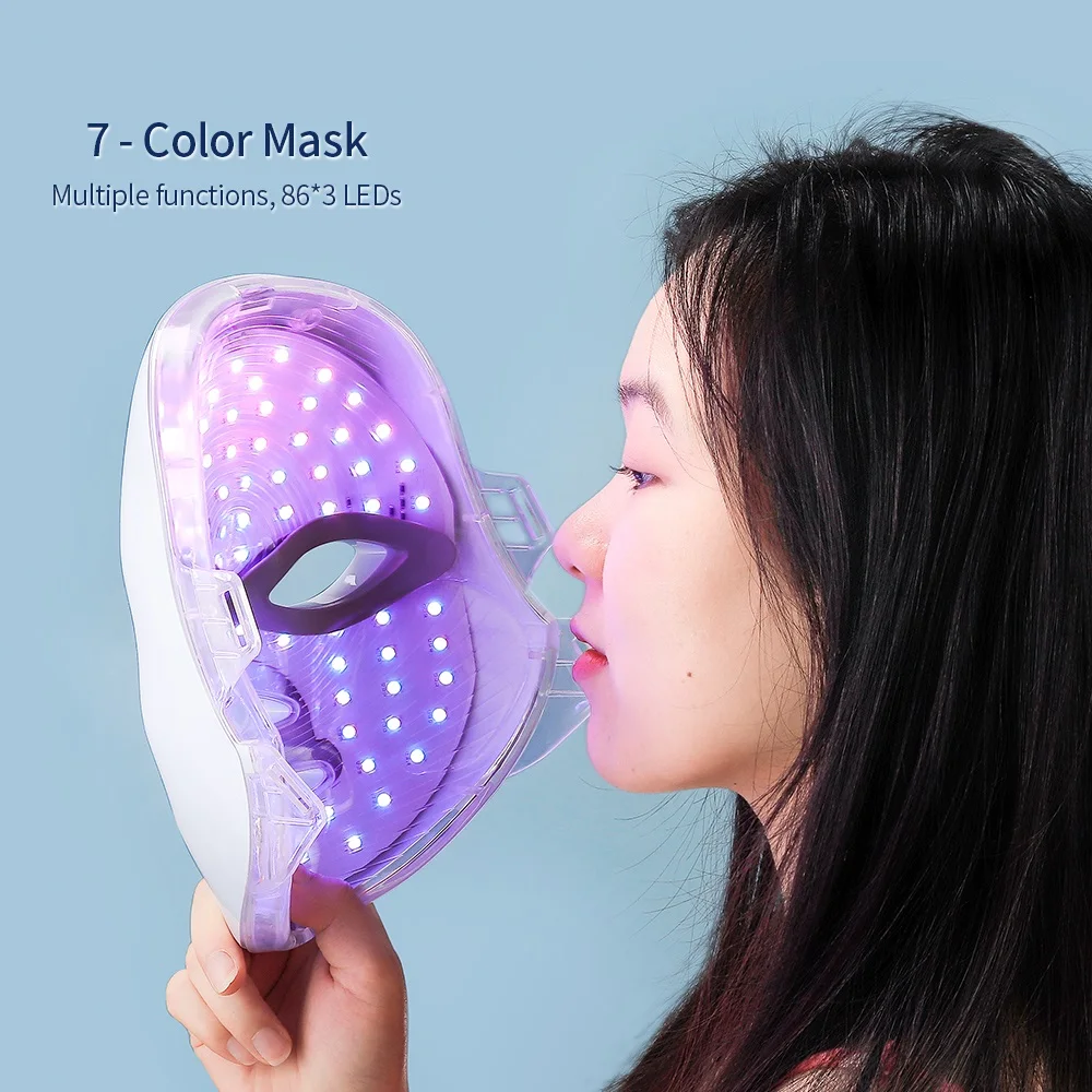 7 Colors Led Facial Mask With Neck Red Light Therapy Mask For Skin Tightening Lifting Anti-aging Bio-Light Beauty Whitening Home 7 Colors Led Facial Mask With Neck Red Light Therapy Mask For Skin Tightening Lifting Anti-aging Bio-Light Beauty Whitening Home