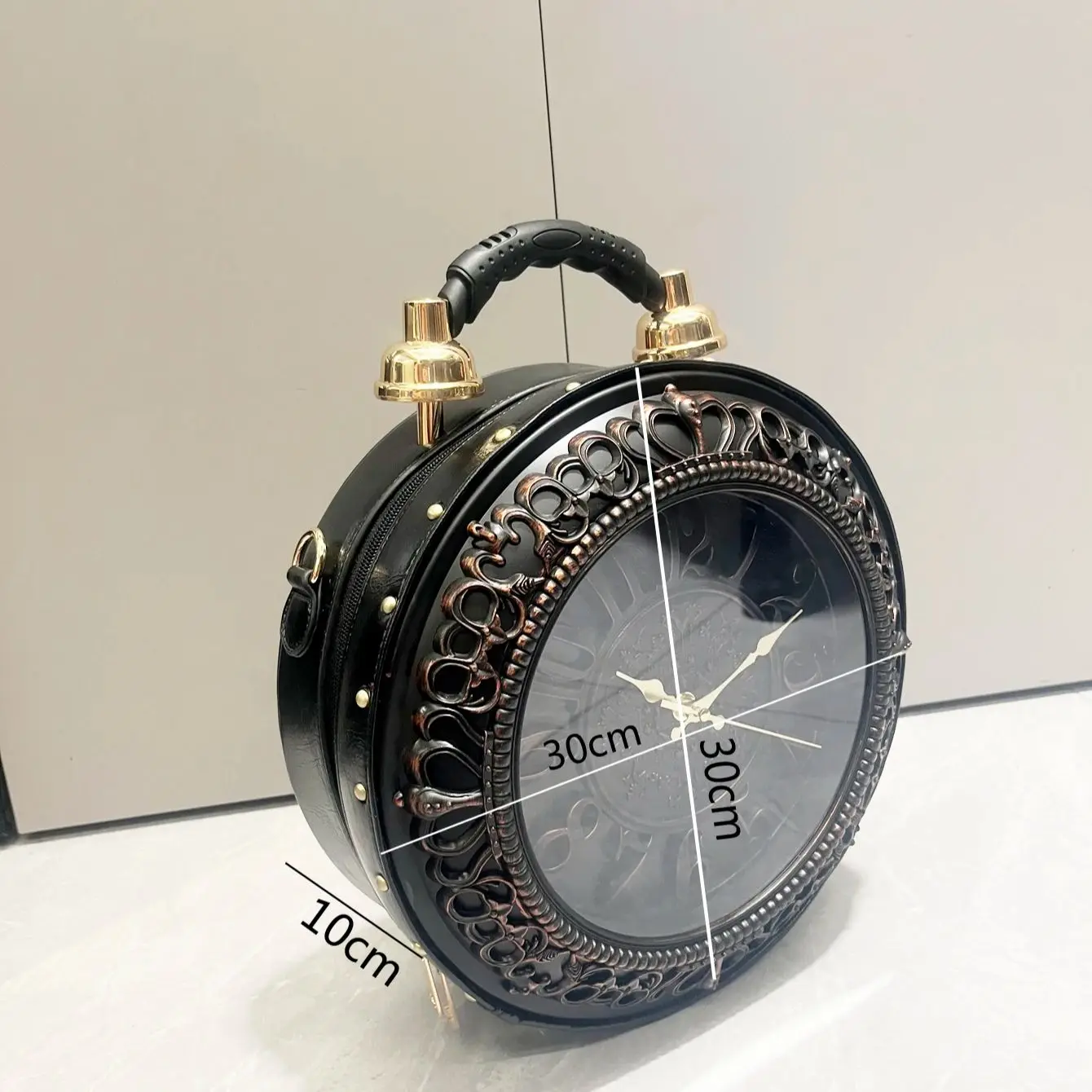 Luxury Designer Purses and Handbags Shoulder Bags funny clock-shaped bag funny Women’s round bag pu leather Woman’s bag Luxury Designer Purses and Handbags Shoulder Bags funny clock-shaped bag funny Women's round bag pu leather Woman's bag