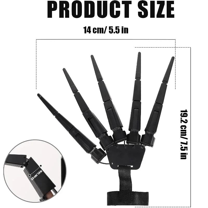 Halloween Articulated Fingers Scary Fake Fingers Skeleton Hand Cosplay Finger Glove Realistic Horror Ghost Claw Prop Party Decor Halloween Articulated Fingers Scary Fake Fingers Skeleton Hand Cosplay Finger Glove Realistic Horror Ghost Claw Prop Party Decor