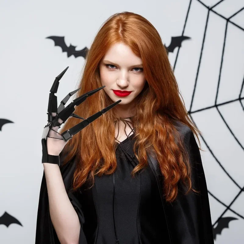 Halloween Articulated Fingers Scary Fake Fingers Skeleton Hand Cosplay Finger Glove Realistic Horror Ghost Claw Prop Party Decor Halloween Articulated Fingers Scary Fake Fingers Skeleton Hand Cosplay Finger Glove Realistic Horror Ghost Claw Prop Party Decor