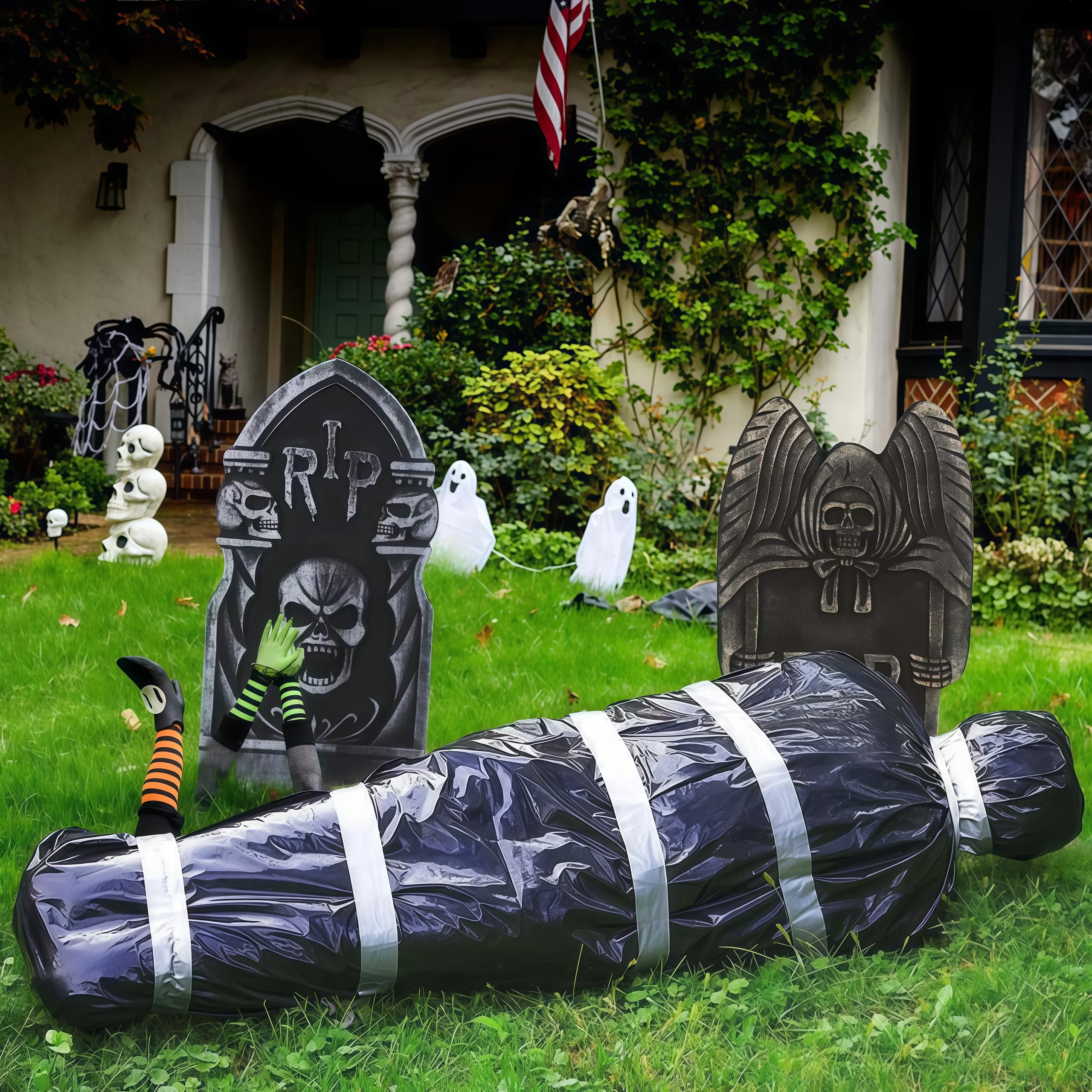 150cm/5ft Hanging Corpse Dead Victim Props, Scary Haunted Creepy House Halloween Decorations, Outdoor Halloween Yard Decorations 150cm/5ft Hanging Corpse Dead Victim Props, Scary Haunted Creepy House Halloween Decorations, Outdoor Halloween Yard Decorations
