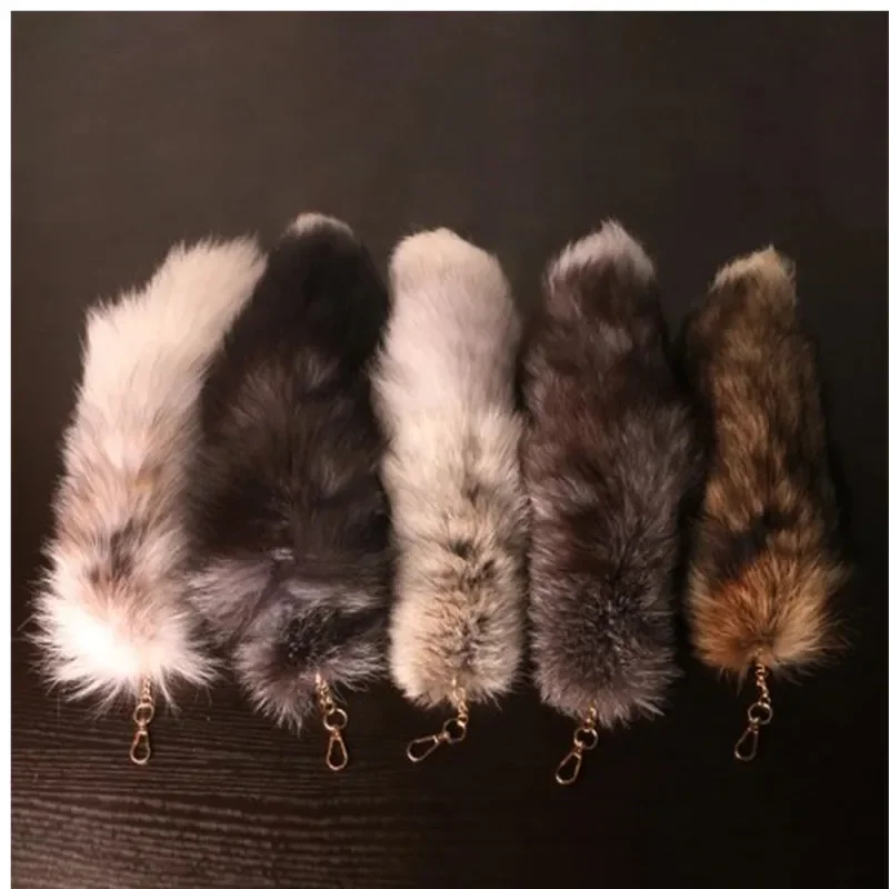 New Fashion Wolf Tail Fur Keychains Unisex Pendant Car Keyring Holder Key Chains Charm Bag Accessories Gifts New Fashion Wolf Tail Fur Keychains Unisex Pendant Car Keyring Holder Key Chains Charm Bag Accessories Gifts