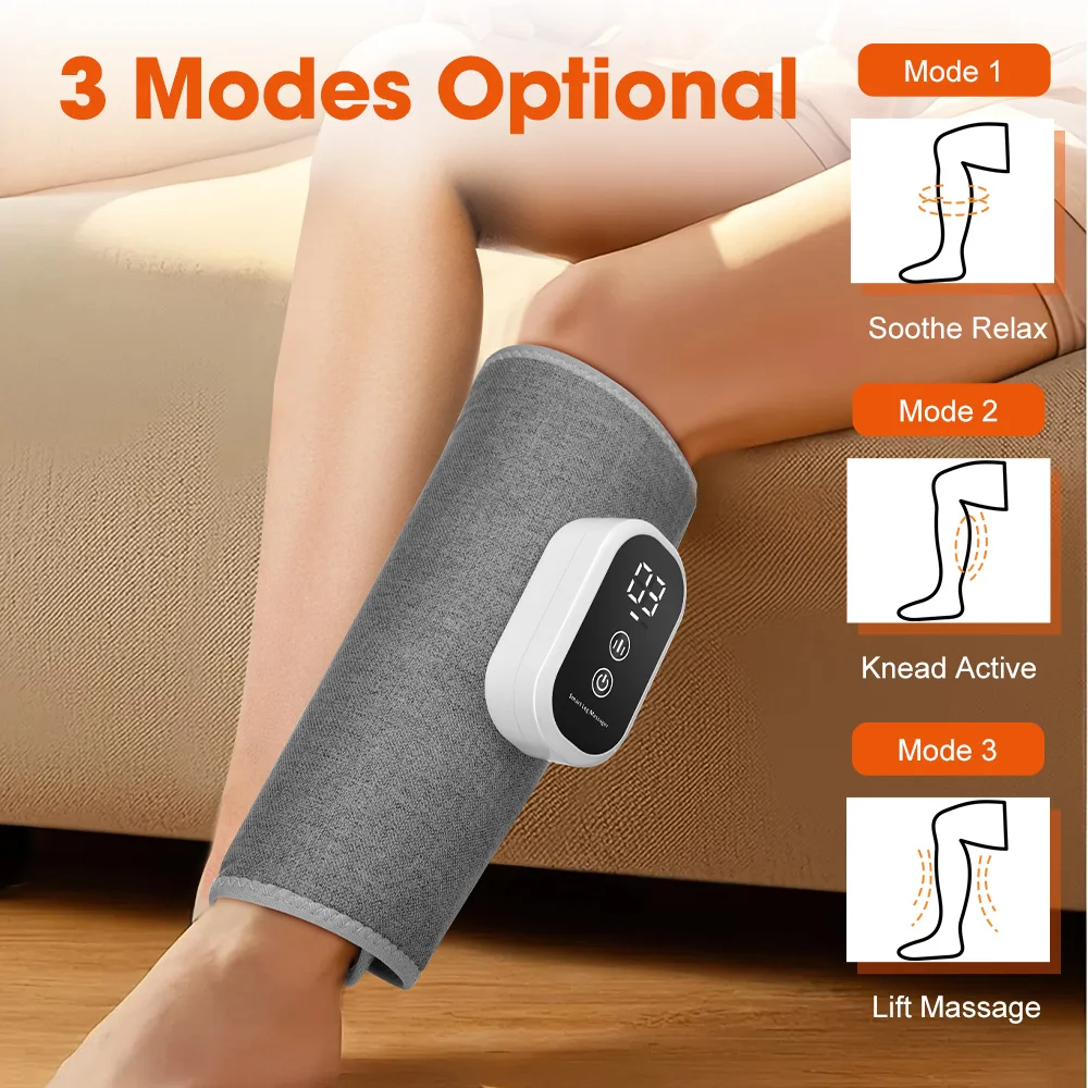 Air Pressure Calf Massager 3 Modes Electric Airbag Compression Leg Massager Calf Foot Massager Muscle Relax Blood Circulation Air Pressure Calf Massager 3 Modes Electric Airbag Compression Leg Massager Calf Foot Massager Muscle Relax Blood Circulation
