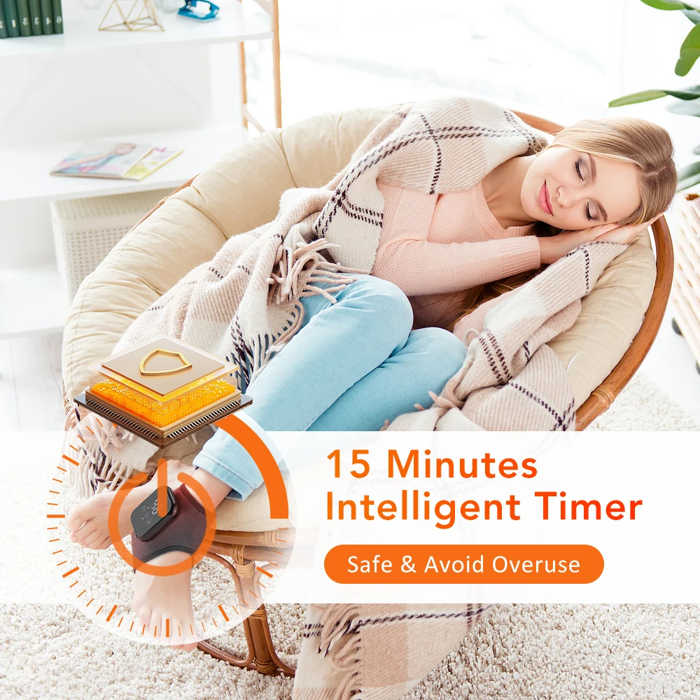 Foot Heat Massager Hot Compresses Vibration Massager Timer Breathable Material USB Foot and Ankle Joint Protection Touchscreen Foot Heat Massager Hot Compresses Vibration Massager Timer Breathable Material USB Foot and Ankle Joint Protection Touchscreen