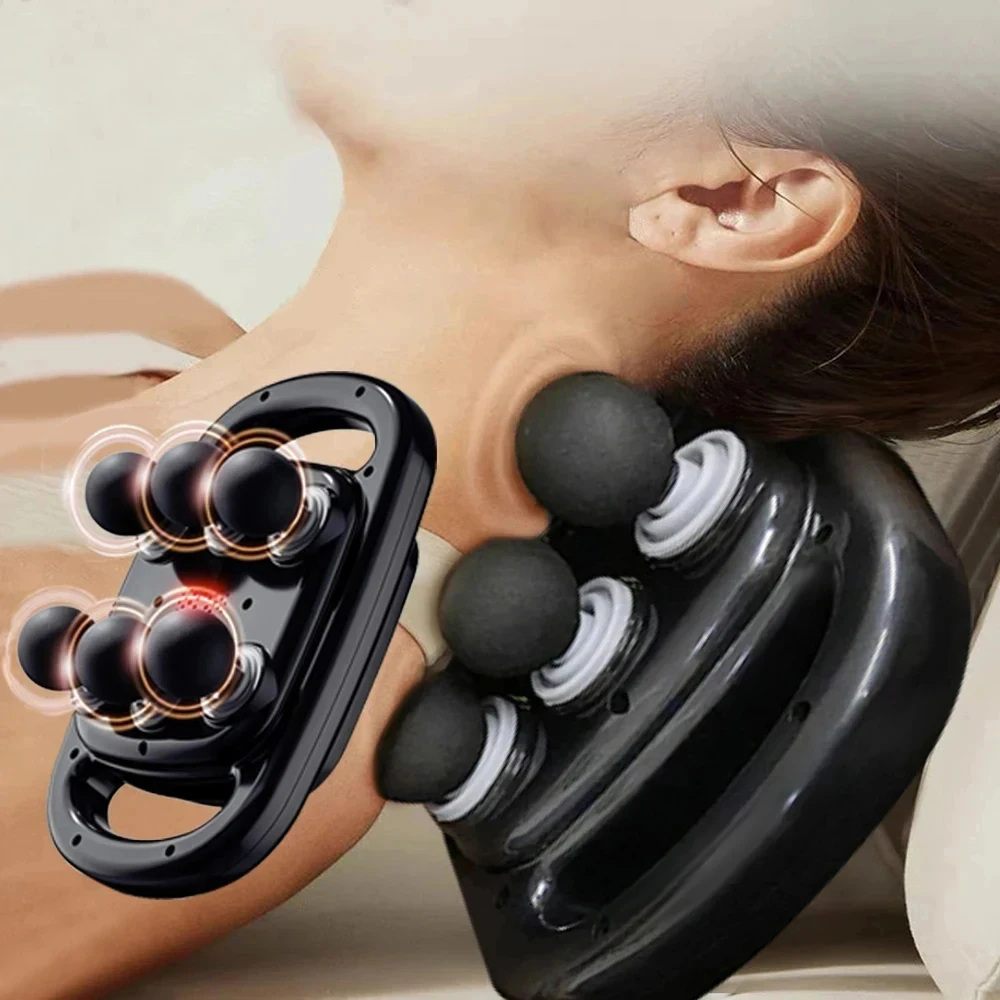 6-Head Muscle Massager for Deep Tissue Percussion & Relaxation, Body Tension from Neck, Shoulders, Legs 6-Head Muscle Massager for Deep Tissue Percussion & Relaxation, Body Tension from Neck, Shoulders, Legs