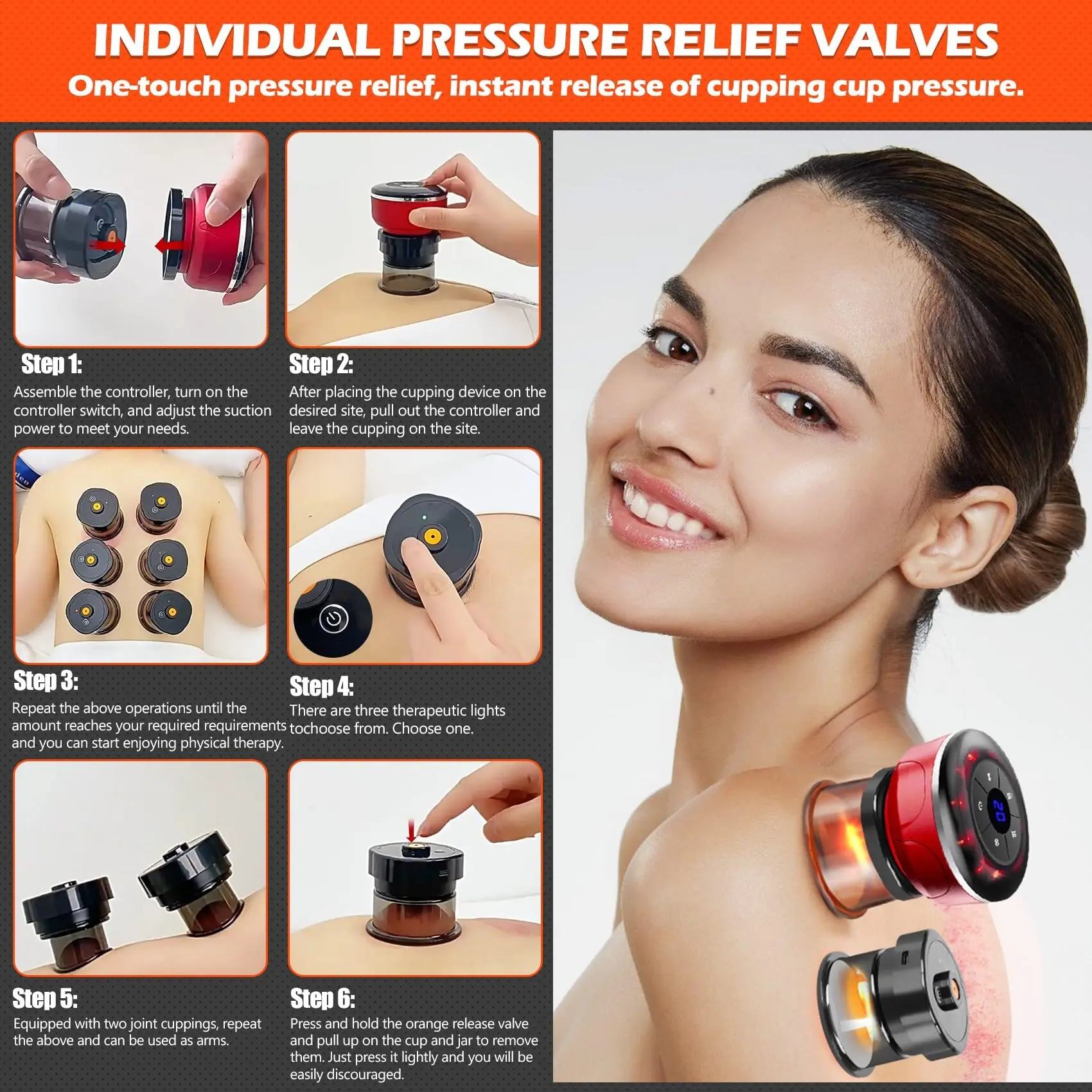 8 Cups Electric Cupping Massager Gua Sha Vacuum Suction Cups Ems Anti Cellulite Magnet Therapy Scraping Fat Burner Body Massager 8 Cups Electric Cupping Massager Gua Sha Vacuum Suction Cups Ems Anti Cellulite Magnet Therapy Scraping Fat Burner Body Massager