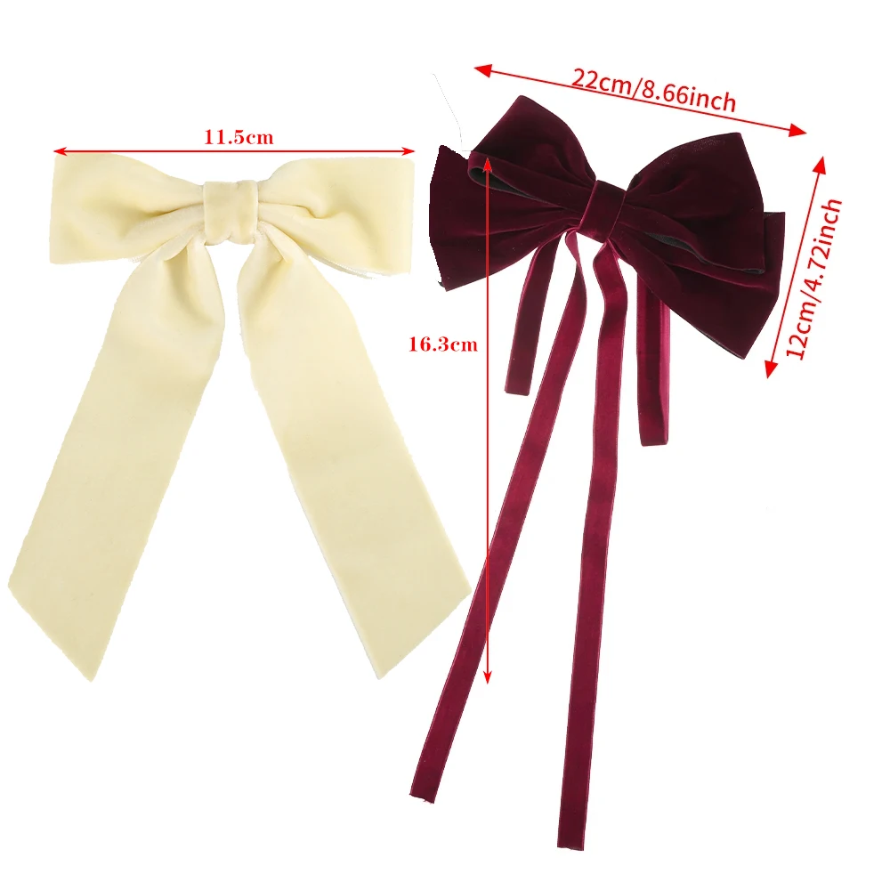 Bow Velvet Barrettes Women Temperament Ponytail Hairpin Hair Clip Girls Black Red Ribbon Hair Clip Fashion Hair Accessories Bow Velvet Barrettes Women Temperament Ponytail Hairpin Hair Clip Girls Black Red Ribbon Hair Clip Fashion Hair Accessories
