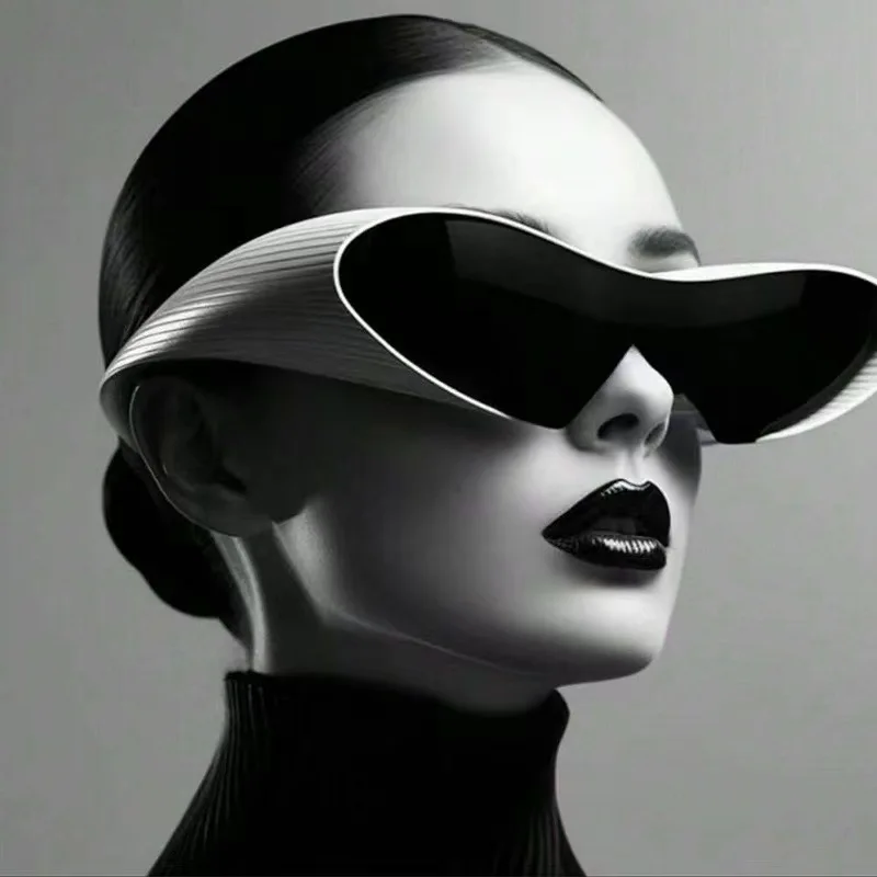 New Alien Uv Resistant Sunglasses, Punk Goggles, Futuristic Y2k Large Frame Integrated Sunglasses 7751 New Alien Uv Resistant Sunglasses, Punk Goggles, Futuristic Y2k Large Frame Integrated Sunglasses 7751