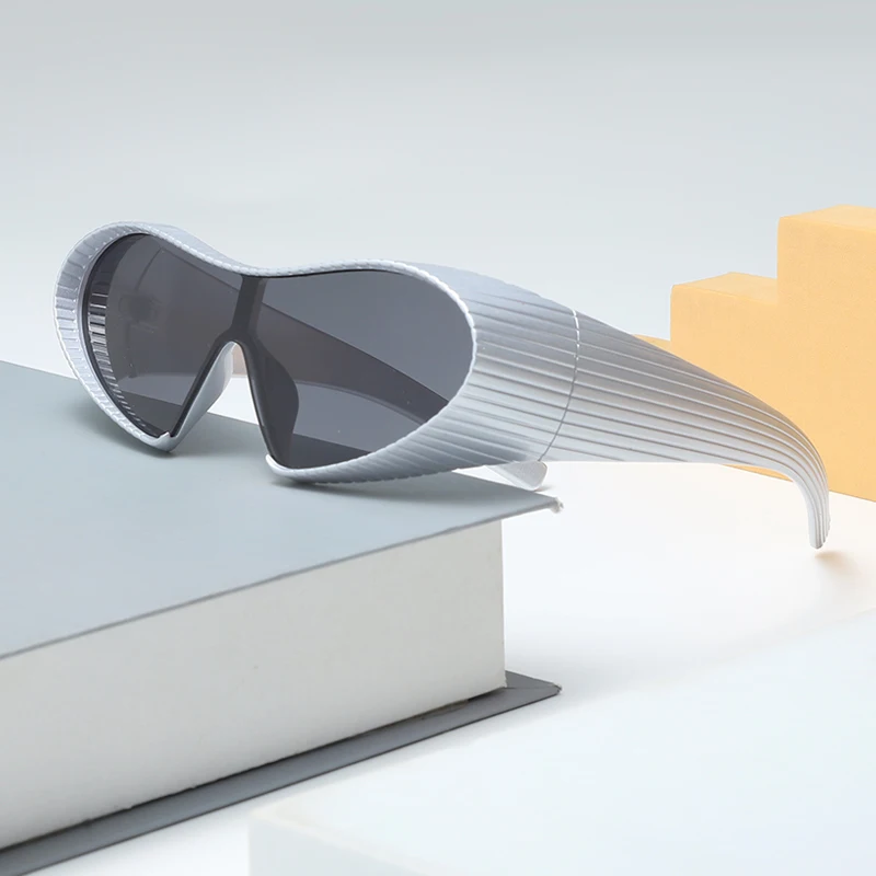 New Alien Uv Resistant Sunglasses, Punk Goggles, Futuristic Y2k Large Frame Integrated Sunglasses 7751 New Alien Uv Resistant Sunglasses, Punk Goggles, Futuristic Y2k Large Frame Integrated Sunglasses 7751