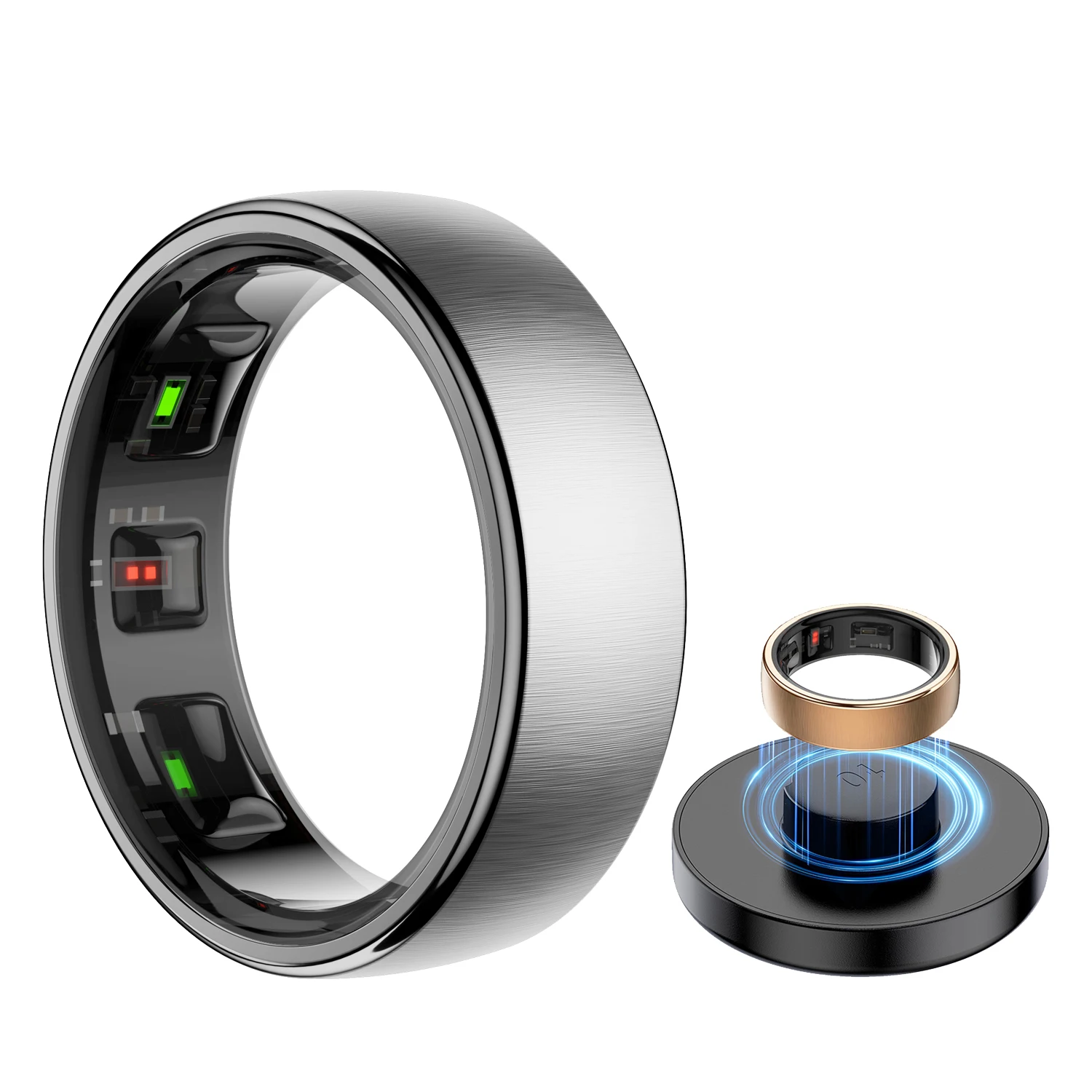 Uhoofit R10 Smart Ring with Charging Dock Men Women Health Sleep Heart Rate Monitoring IP68 & 5ATM Waterproof Multi-sport Mode Uhoofit R10 Smart Ring with Charging Dock Men Women Health Sleep Heart Rate Monitoring IP68 & 5ATM Waterproof Multi-sport Mode
