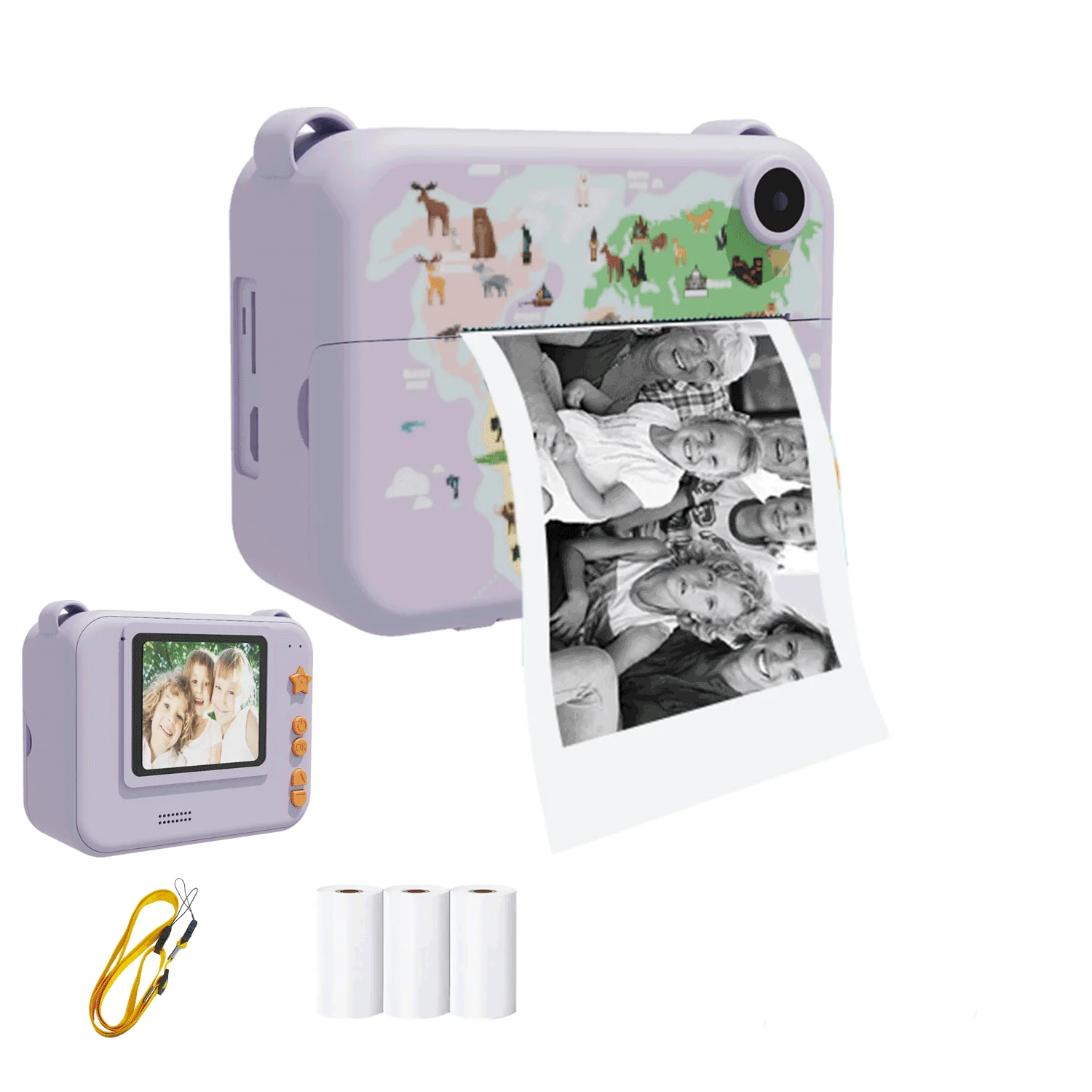Digital Children Camera Photography Instant Print Photo Kids Video Recorder Mini Thermal Printer Video Educational Birthday Gift Digital Children Camera Photography Instant Print Photo Kids Video Recorder Mini Thermal Printer Video Educational Birthday Gift