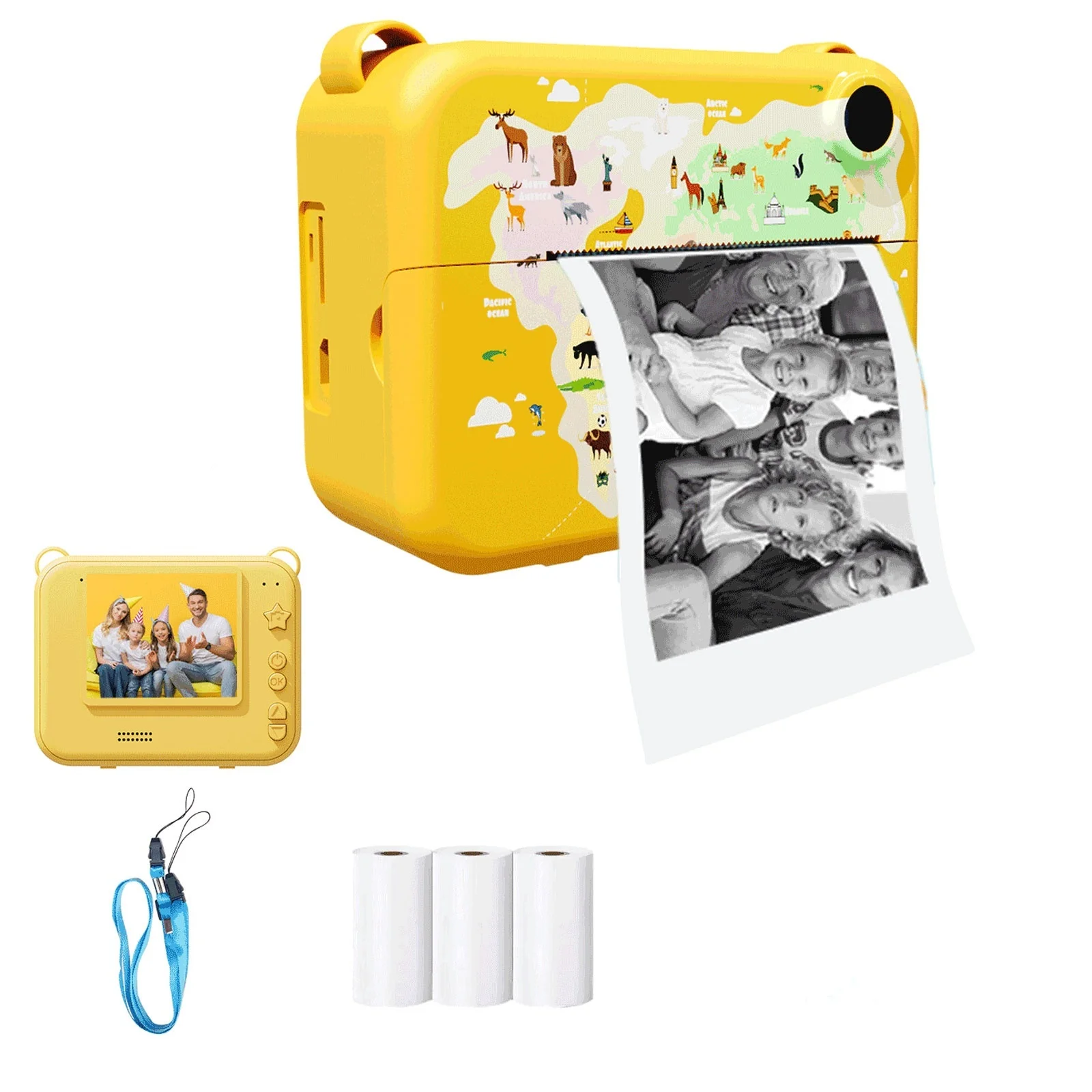 Digital Children Camera Photography Instant Print Photo Kids Video Recorder Mini Thermal Printer Video Educational Birthday Gift Digital Children Camera Photography Instant Print Photo Kids Video Recorder Mini Thermal Printer Video Educational Birthday Gift