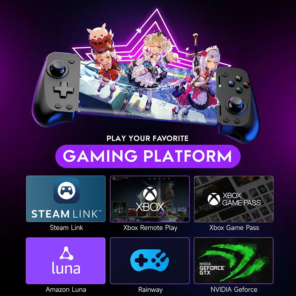 EasySMX M10 Type C Mobile Phone Controller for Android Phone, Xbox Game Pass, iPhone 15, Hall Effect Triggers Joysticks EasySMX M10 Type C Mobile Phone Controller for Android Phone, Xbox Game Pass, iPhone 15, Hall Effect Triggers Joysticks