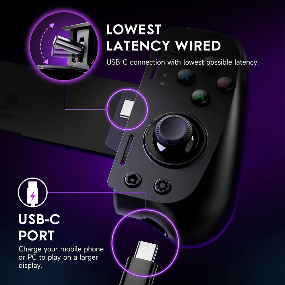 EasySMX M10 Type C Mobile Phone Controller for Android Phone, Xbox Game Pass, iPhone 15, Hall Effect Triggers Joysticks EasySMX M10 Type C Mobile Phone Controller for Android Phone, Xbox Game Pass, iPhone 15, Hall Effect Triggers Joysticks