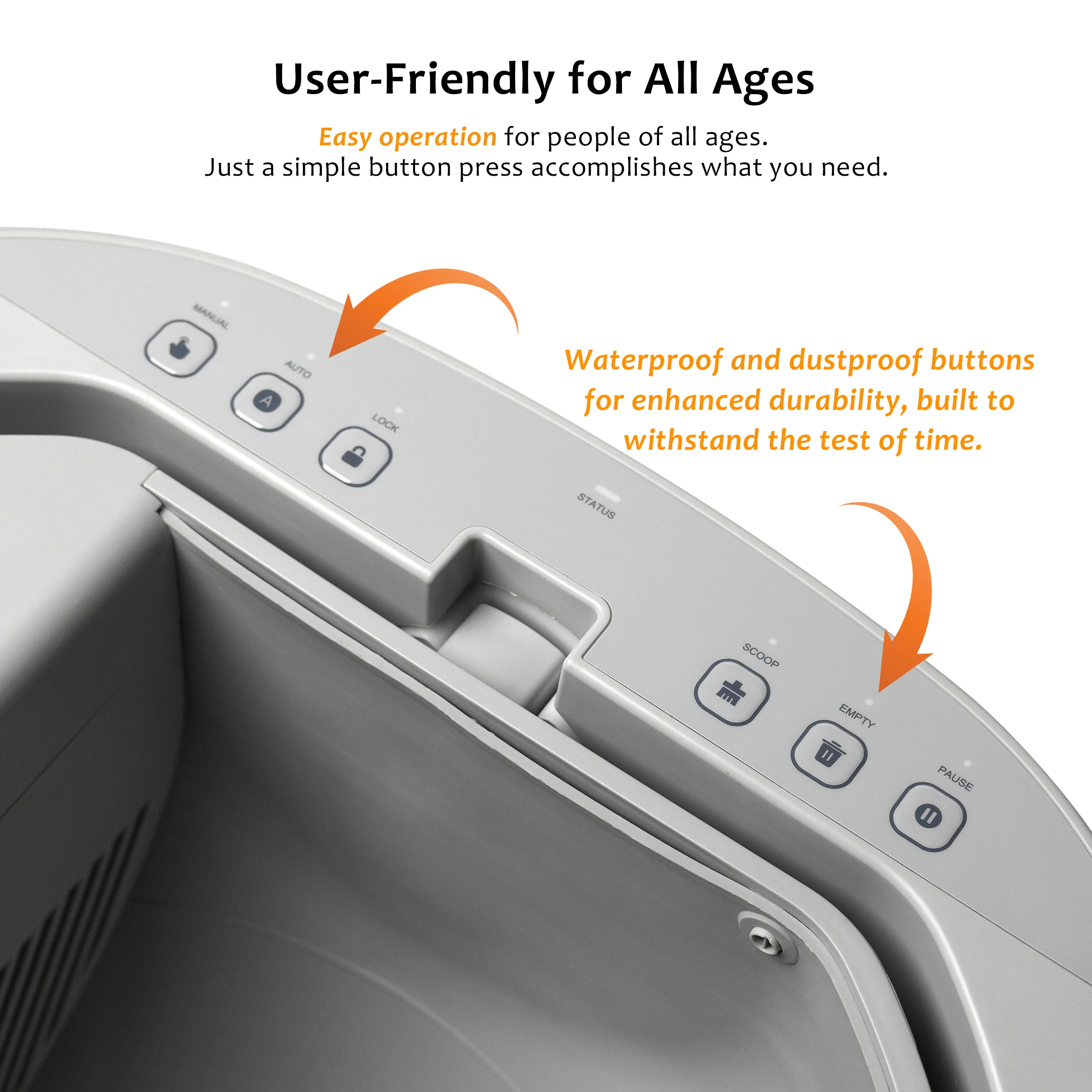 Self-Cleaning Cat Litter Box Open-Top Design with Advanced Safety Sensors Extra Large Capacity for Multi-Cat Homes Hassle-Free Self-Cleaning Cat Litter Box Open-Top Design with Advanced Safety Sensors Extra Large Capacity for Multi-Cat Homes Hassle-Free