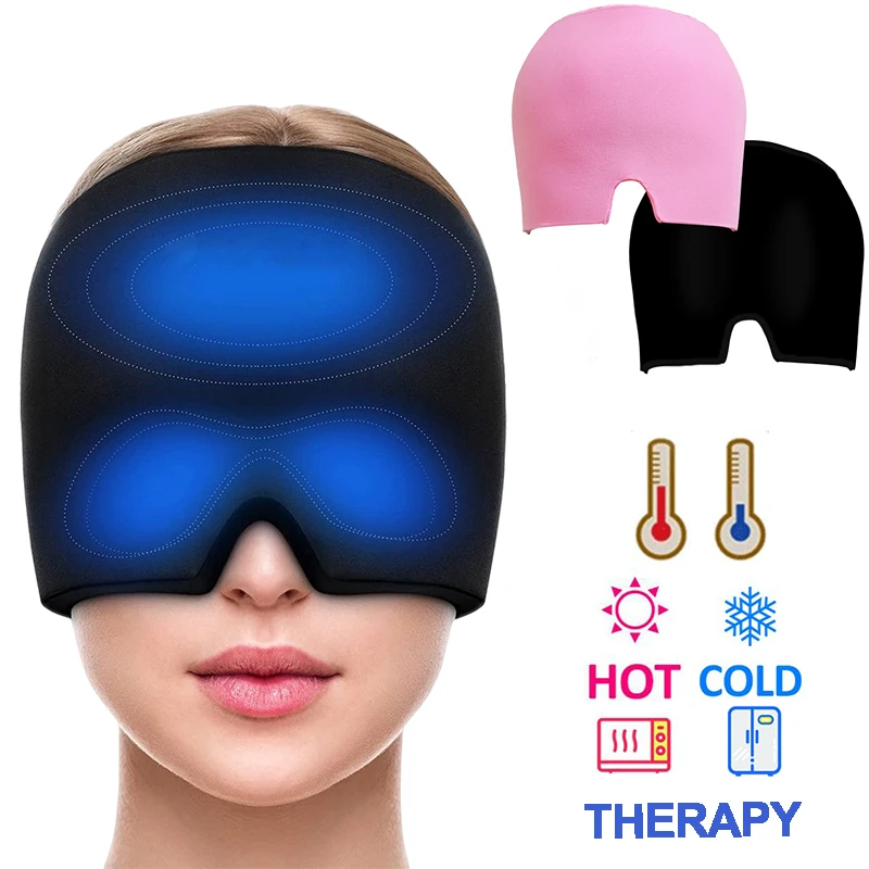 Gel Ice Headache Migraine Relief Hat Cold Compress Therapy Cap Ice Head Wrap Pack Eye Mask For Pressure Relieve Pain Ice Hat Gel Ice Headache Migraine Relief Hat Cold Compress Therapy Cap Ice Head Wrap Pack Eye Mask For Pressure Relieve Pain Ice Hat