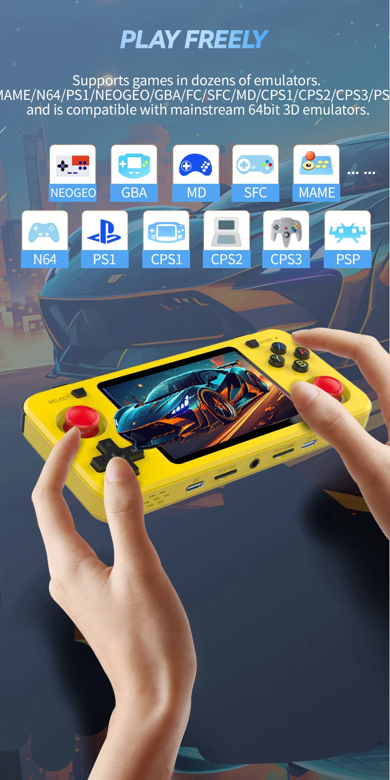 R36H Retro Handheld Console Arkos System Open-Source 20000+ Classic Game 3.5 inch IPS Screen Portable Video Player Consola R36H Retro Handheld Console Arkos System Open-Source 20000+ Classic Game 3.5 inch IPS Screen Portable Video Player Consola