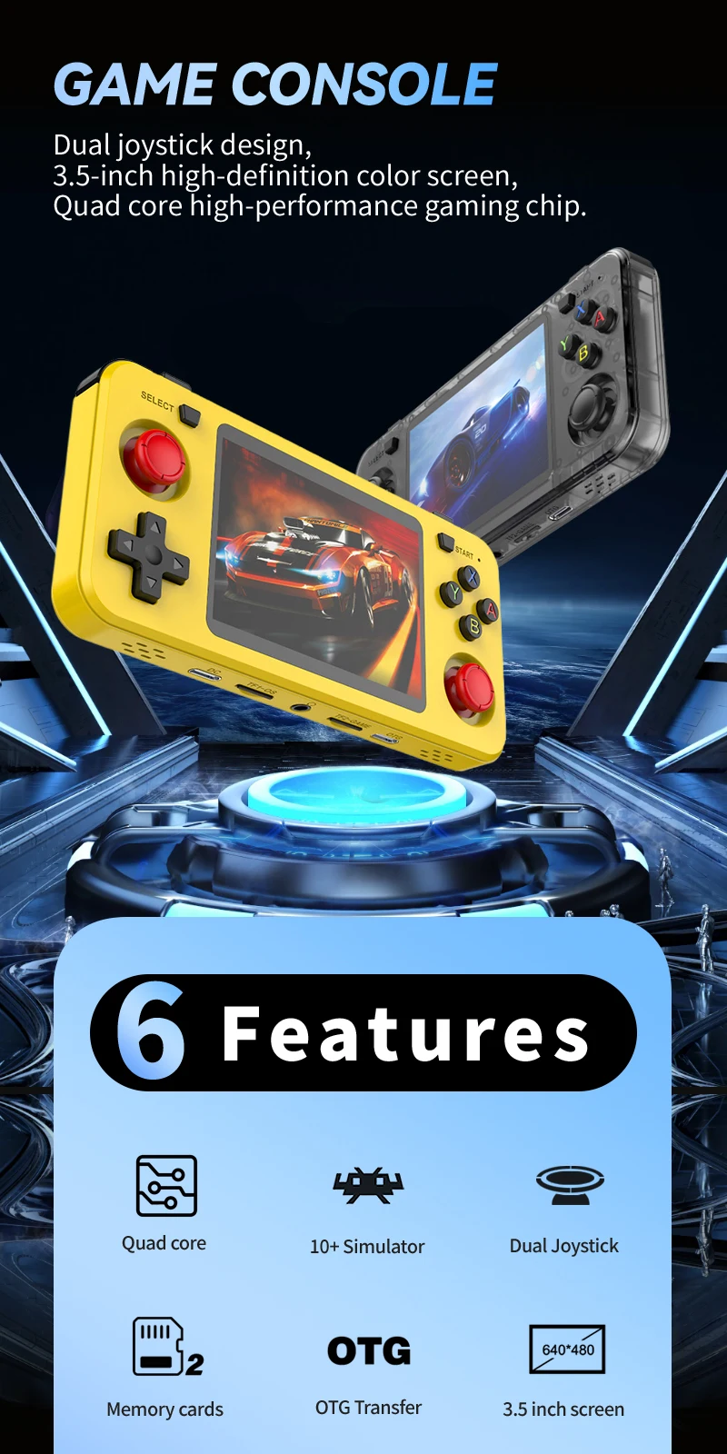 R36H Retro Handheld Console Arkos System Open-Source 20000+ Classic Game 3.5 inch IPS Screen Portable Video Player Consola R36H Retro Handheld Console Arkos System Open-Source 20000+ Classic Game 3.5 inch IPS Screen Portable Video Player Consola