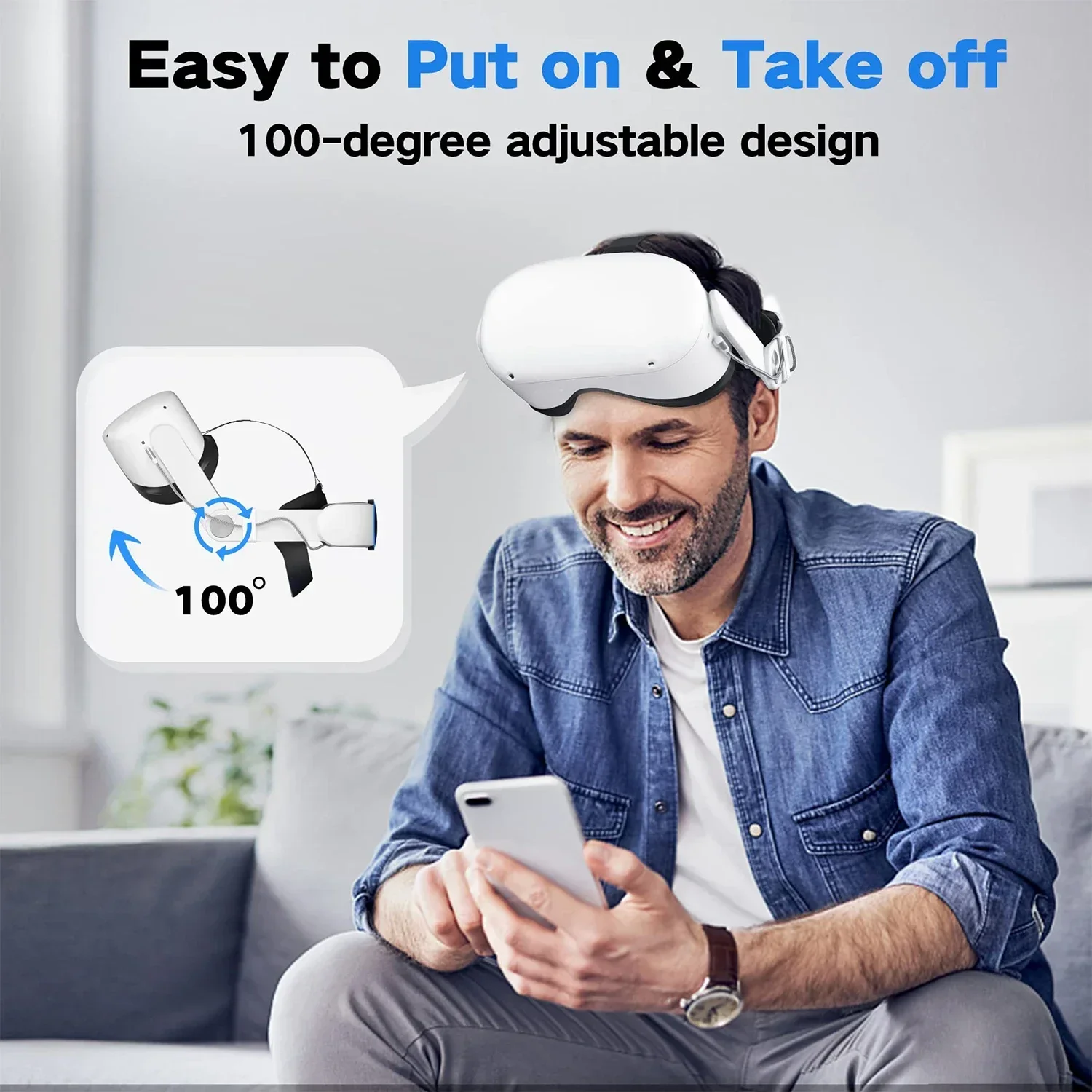 Elite Strap whith Battery For Oculus Quest 2 VR Headset Adjustable Head Strap 10000mAh Power Bank for Meta Quest 2 Accessories Elite Strap whith Battery For Oculus Quest 2 VR Headset Adjustable Head Strap 10000mAh Power Bank for Meta Quest 2 Accessories