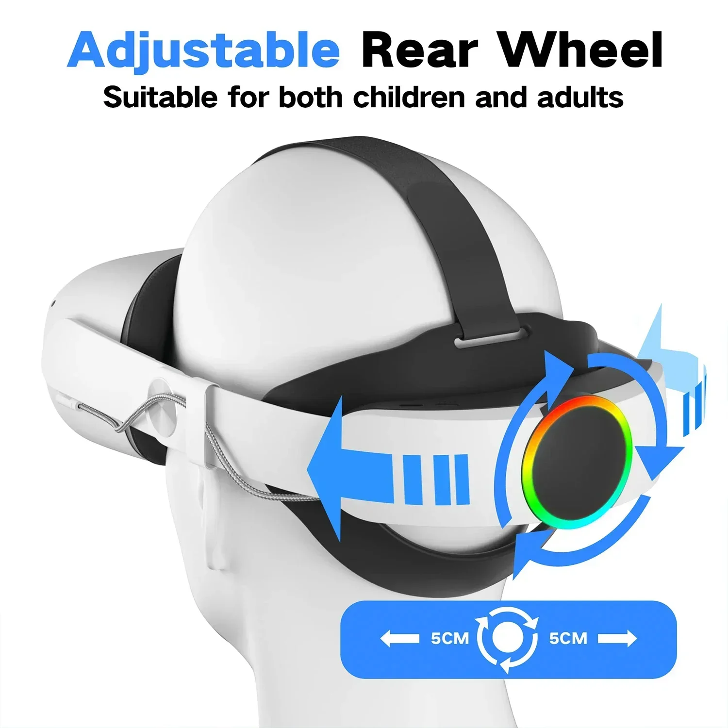 Elite Strap whith Battery For Oculus Quest 2 VR Headset Adjustable Head Strap 10000mAh Power Bank for Meta Quest 2 Accessories Elite Strap whith Battery For Oculus Quest 2 VR Headset Adjustable Head Strap 10000mAh Power Bank for Meta Quest 2 Accessories