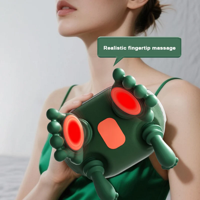 Brushless motor liquid display biomimetic massage neck massager with 3 levels of strength and 2 levels of hot compress Brushless motor liquid display biomimetic massage neck massager with 3 levels of strength and 2 levels of hot compress