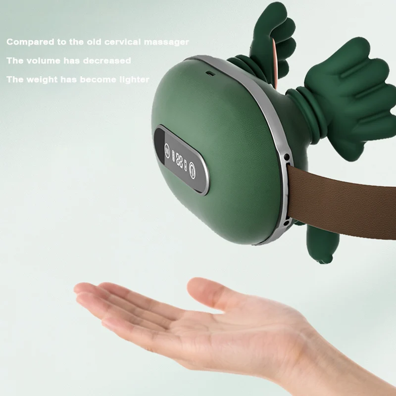 Brushless motor liquid display biomimetic massage neck massager with 3 levels of strength and 2 levels of hot compress Brushless motor liquid display biomimetic massage neck massager with 3 levels of strength and 2 levels of hot compress